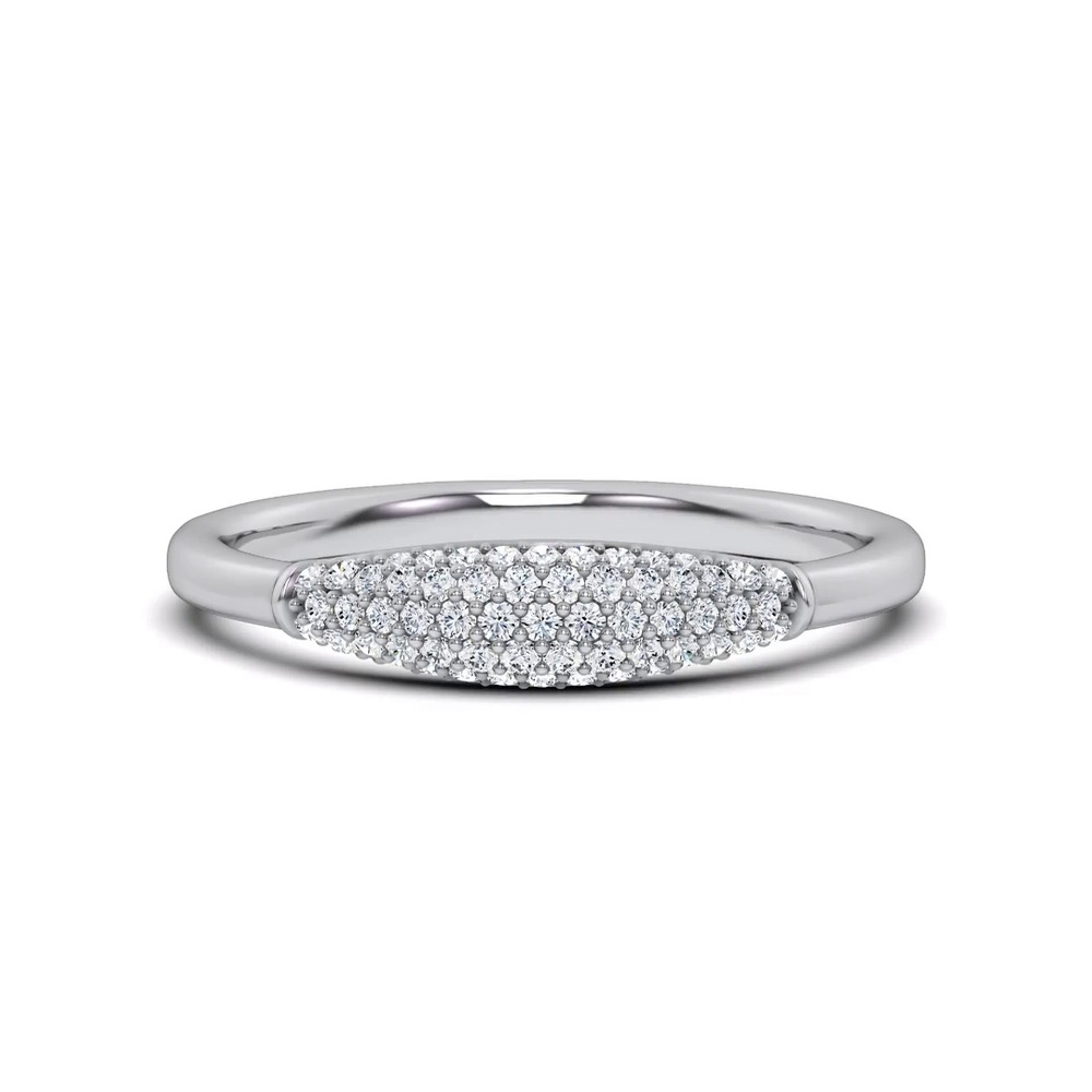 360 degree view of Mirage Pavé Dome Ring
