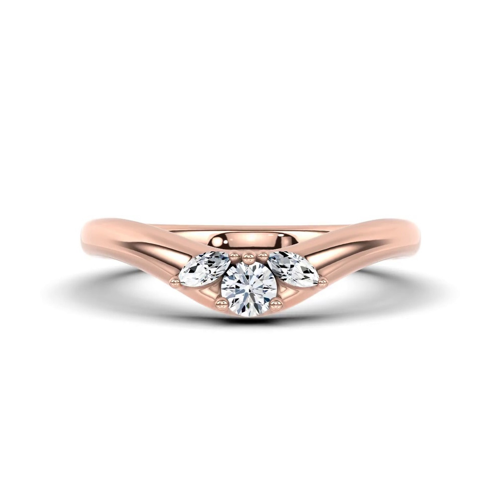 360 degree view of Elysium Curved Lab Diamond Band