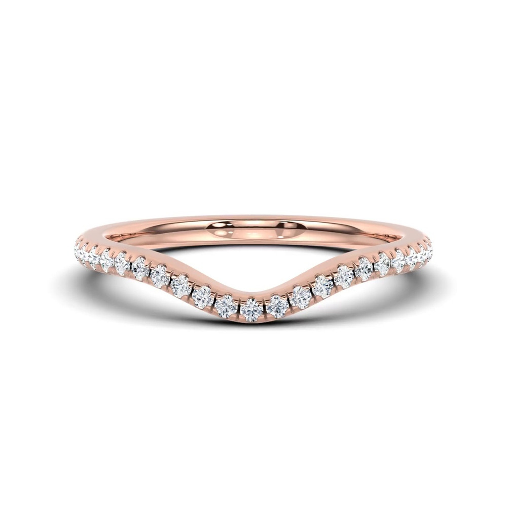 360 degree view of Boda Curved Pavé Diamond Band (1.5mm)