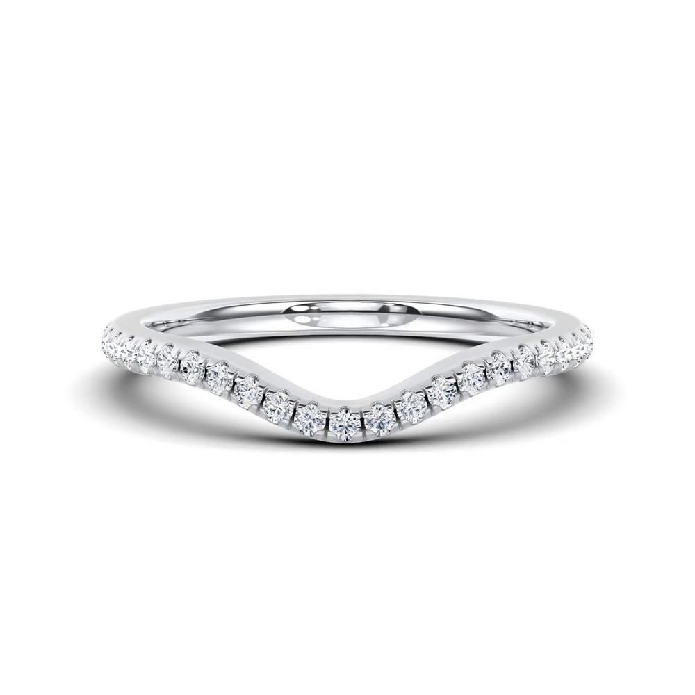 360 degree view of Boda Curved Pavé Lab Diamond Band (1.5mm)