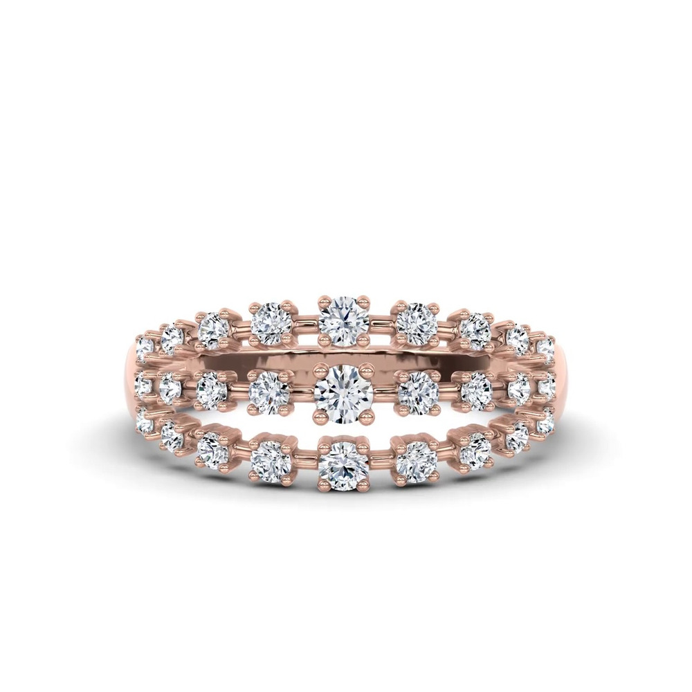360 degree view of Starlight Graduated Triple Row Lab Diamond Band (1.00 ct. tw.)