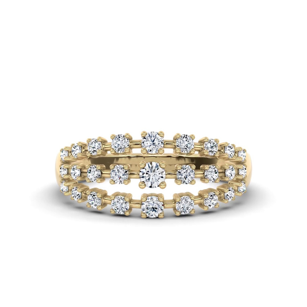 360 degree view of Starlight Graduated Triple Row Diamond Band (1.00 ct. tw.)