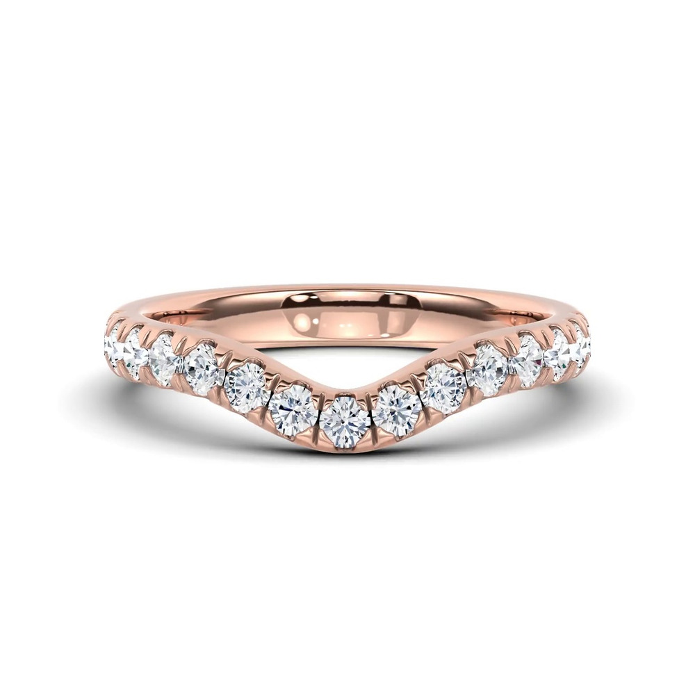 360 degree view of Boda Curved Pavé Lab Diamond Band (2.5mm)