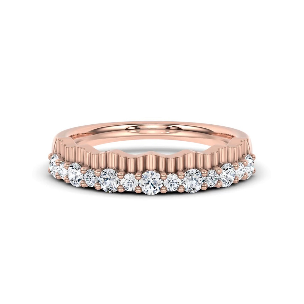 360 degree view of Scalloped Pavé Diamond Band (0.50 ct. tw.)