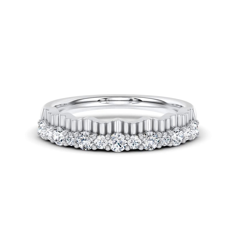 360 degree view of Scalloped Pavé Lab Diamond Band (0.50 ct. tw.)
