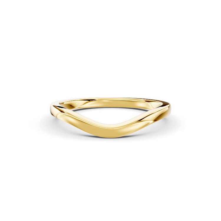 360 degree view of Linda Curved Band (1.5mm)