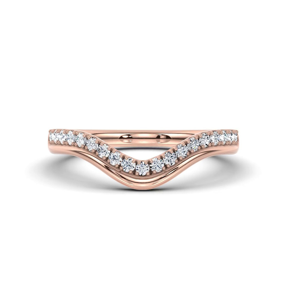 360 degree view of Wave Pavé Lab Diamond Band