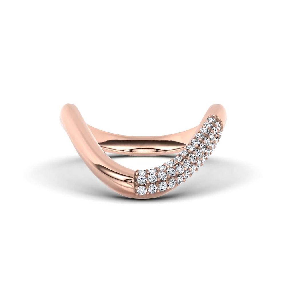360 degree view of Arc Pavé Diamond Band
