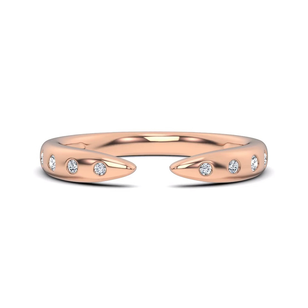 360 degree view of Lustra Open Lab Diamond Band