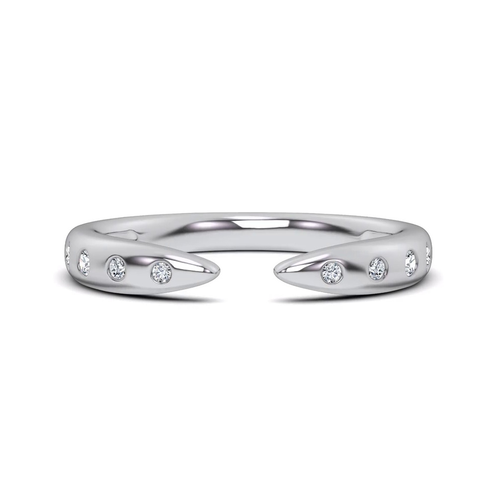 360 degree view of Lustra Open Diamond Band