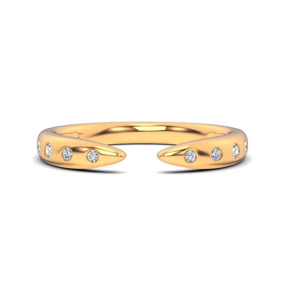 360 degree view of Lustra Open Diamond Band