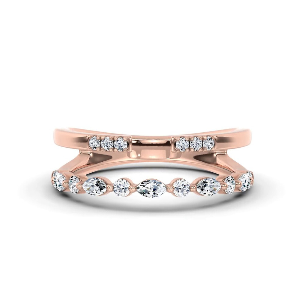 360 degree view of Marquise & Round Lab Diamond Enhancer Band