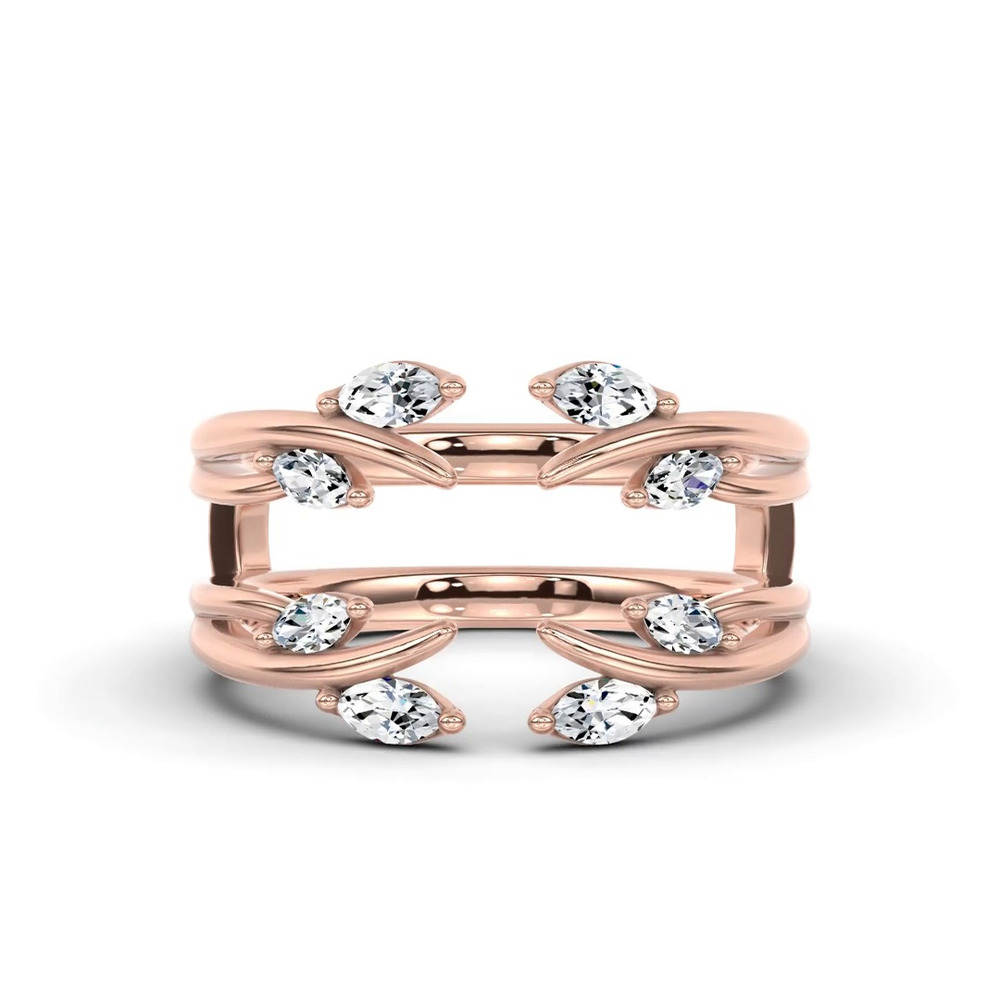 360 degree view of Marquise Vine Diamond Enhancer Band