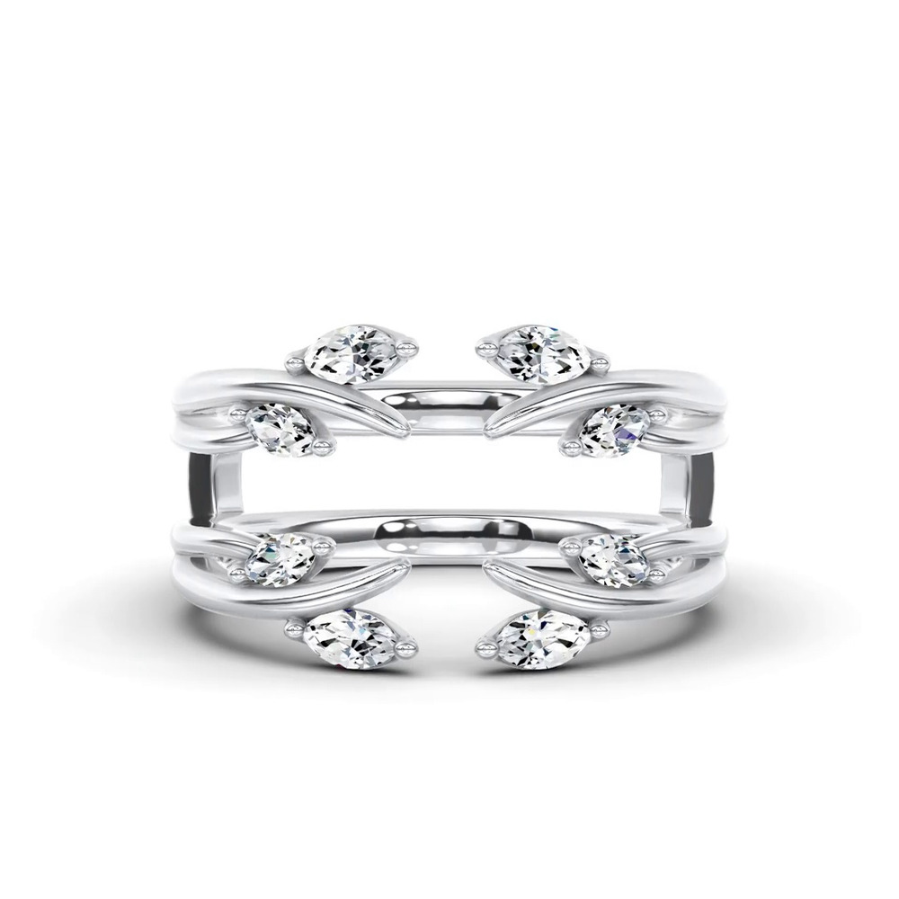 360 degree view of Marquise Vine Diamond Enhancer Band