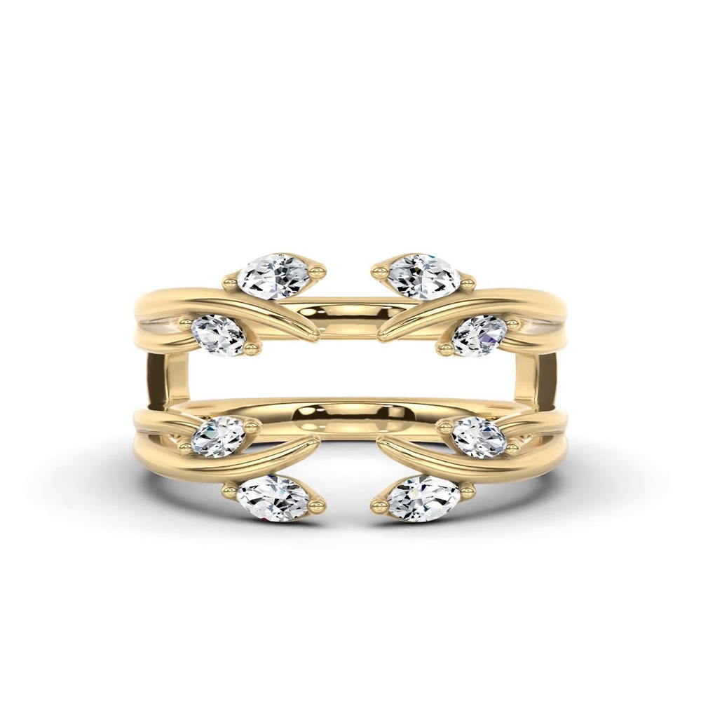 360 degree view of Marquise Vine Diamond Enhancer Band