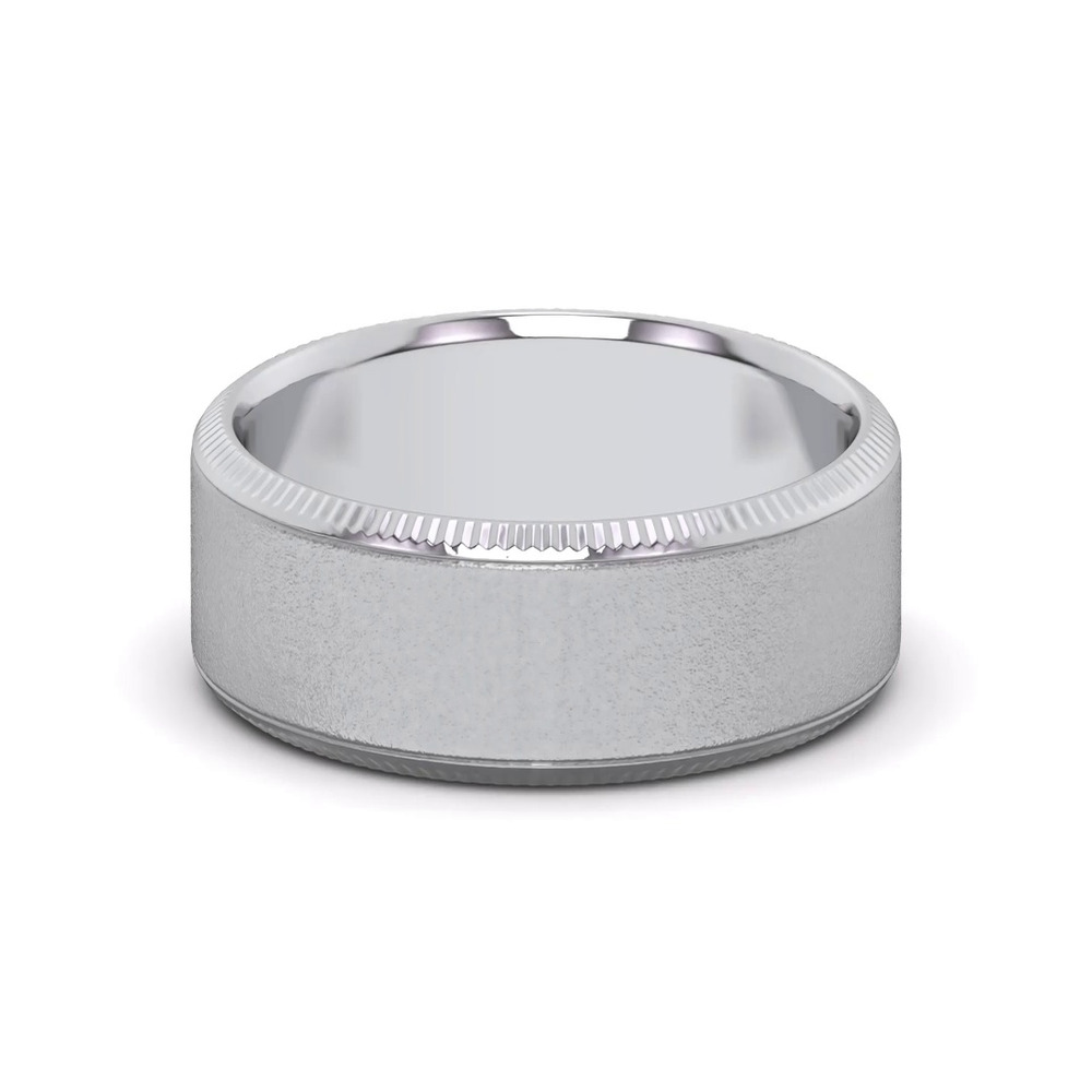 360 degree view of Mixed Textured Coin Edge Band (9mm)