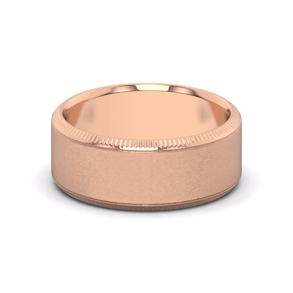 360 degree view of Mixed Textured Coin Edge Band (9mm)