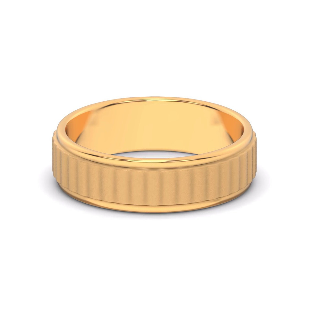 360 degree view of Brushed Rippled Band (7mm)