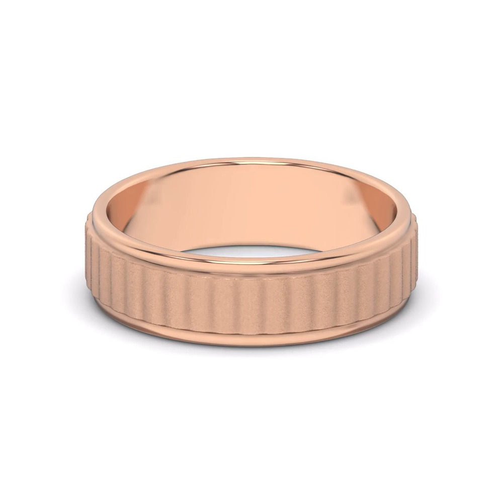 360 degree view of Brushed Rippled Band (7mm)