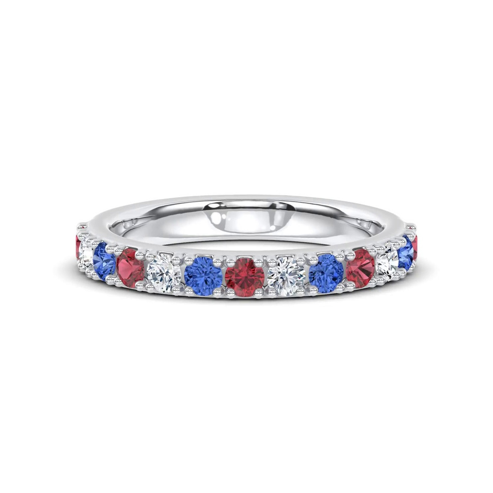 360 degree view of Tricolor Lab Diamond Band