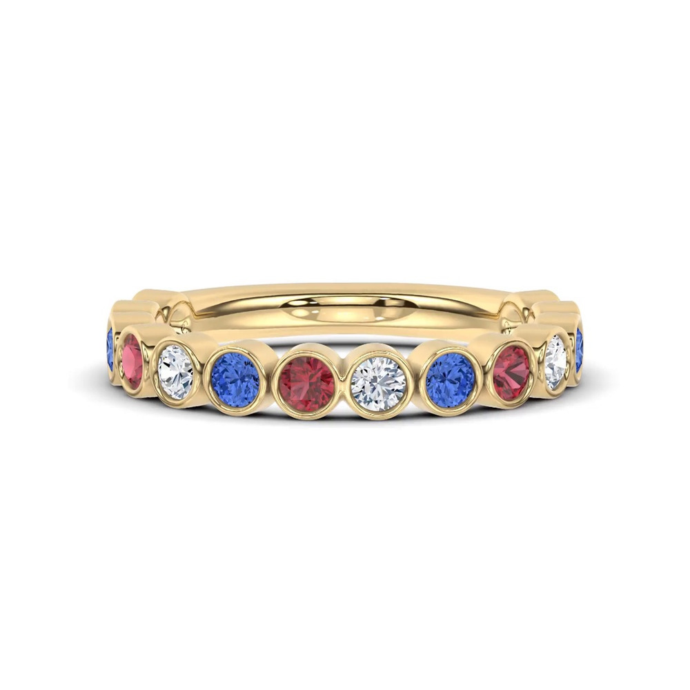 360 degree view of Americana Bezel Lab Diamond Ring