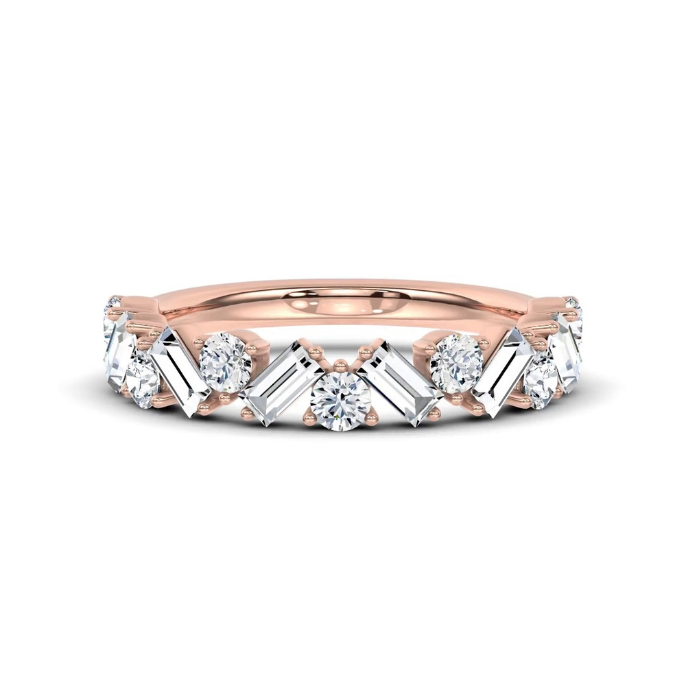 360 degree view of Zigzag Lab Diamond Band