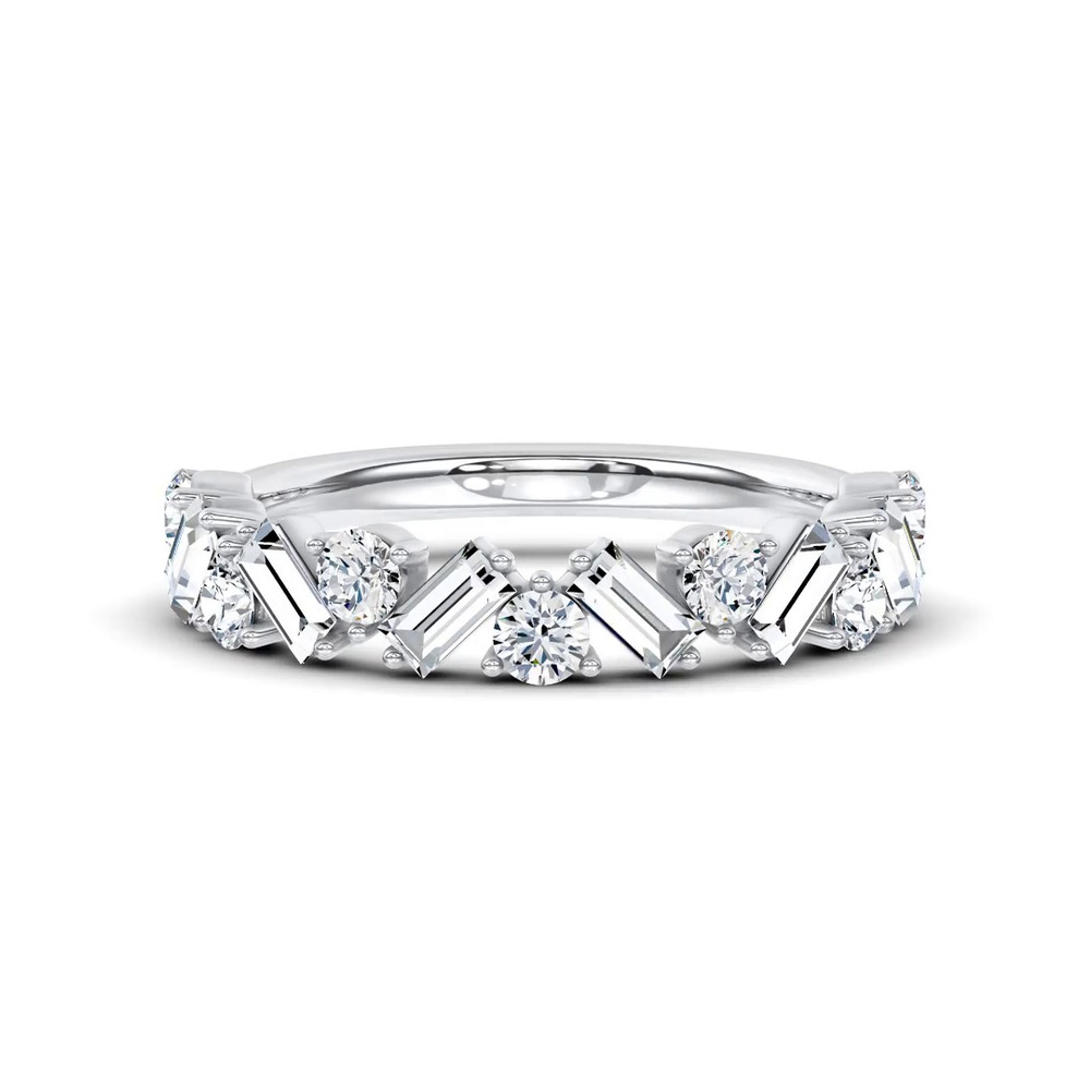 360 degree view of Zigzag Lab Diamond Band